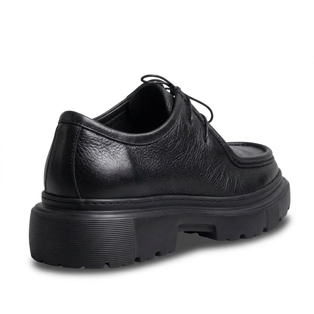 Richelieu Audacieux en Cuir Noir