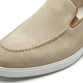 Sand Beige Suede Loafers